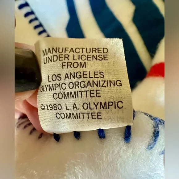 Olympic Blanket L.A. Olympic Committee New never used/washed Vintage 1980